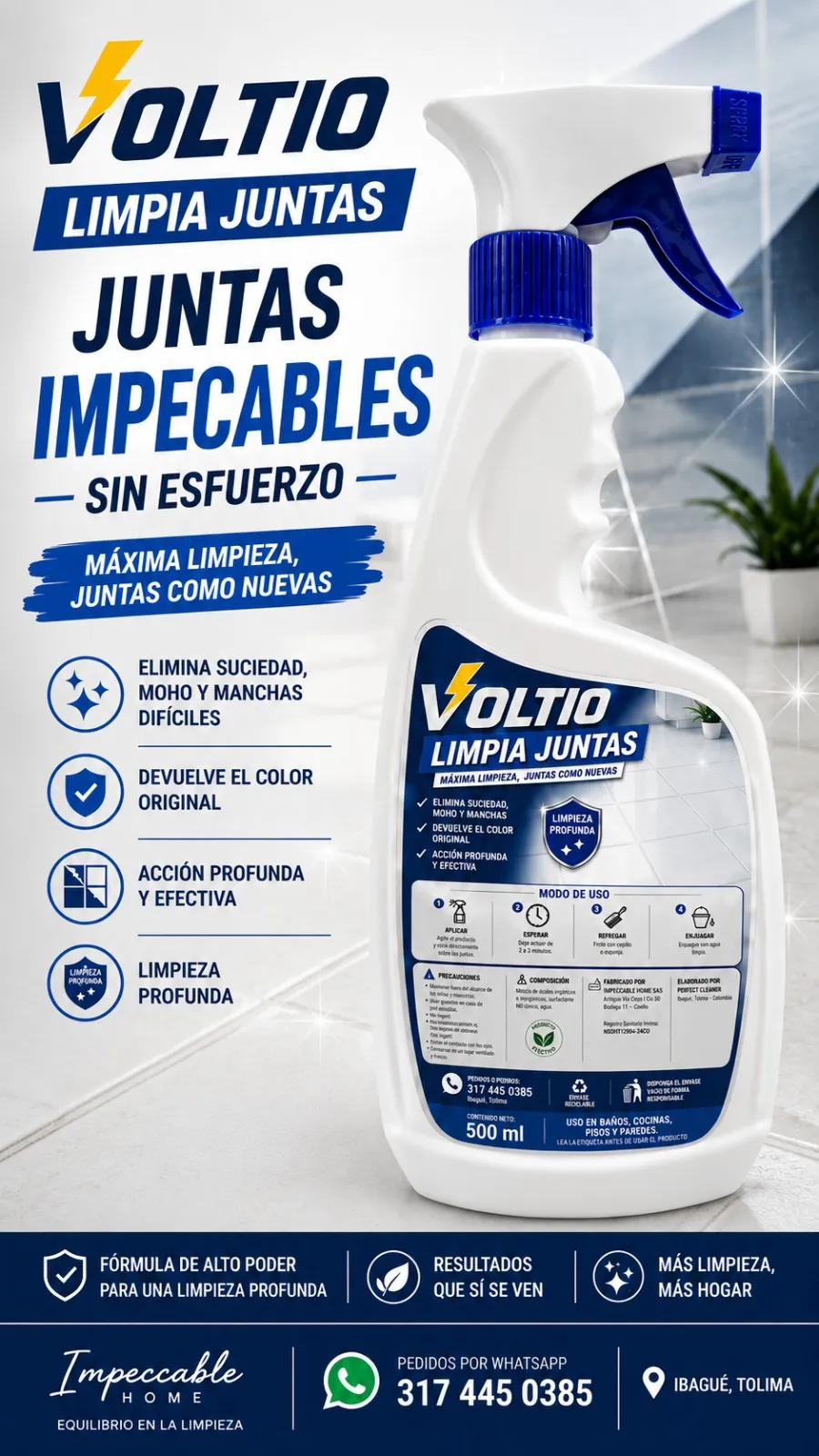 Voltio Limpia Juntas