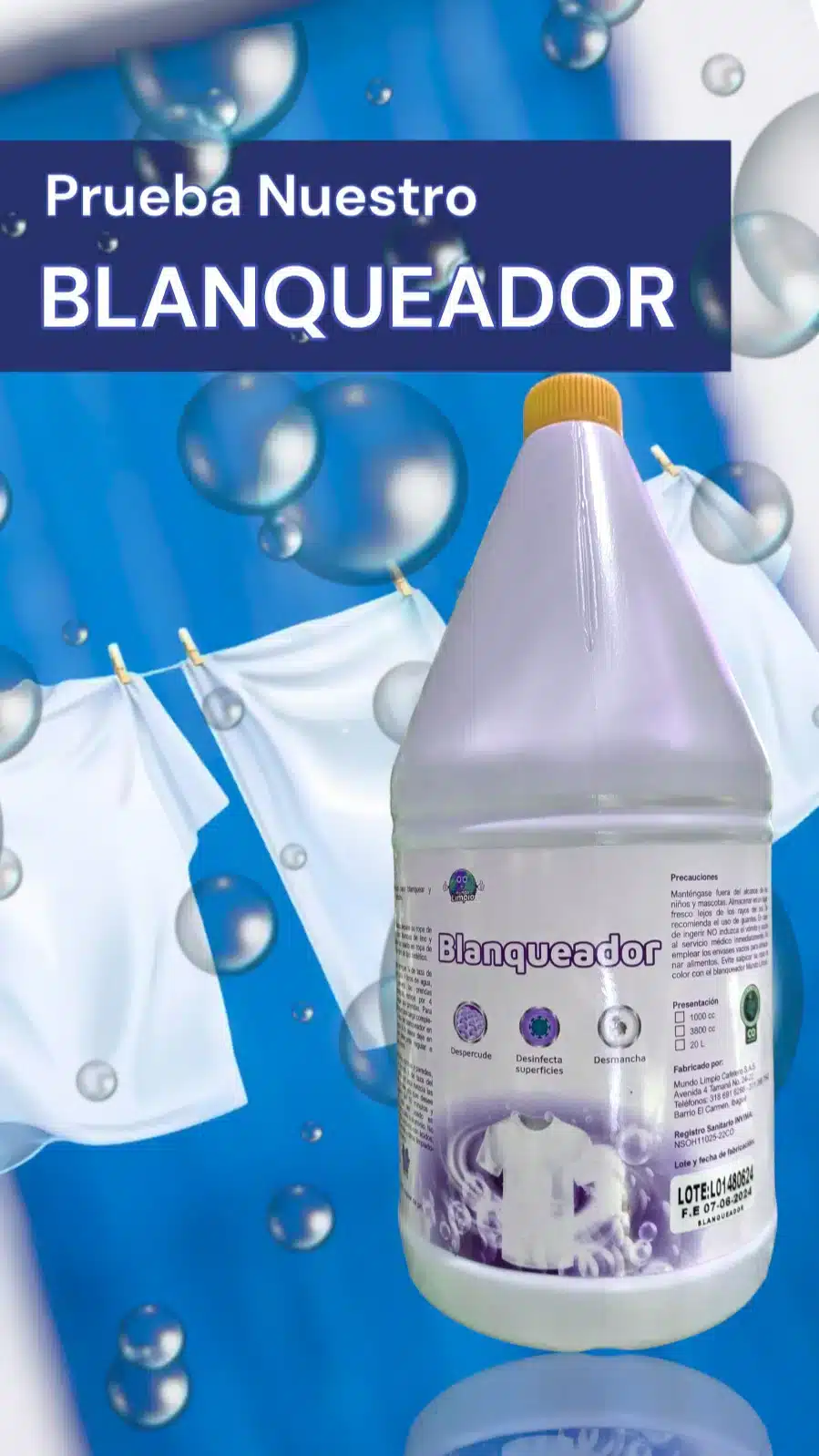 Blanqueador cloro